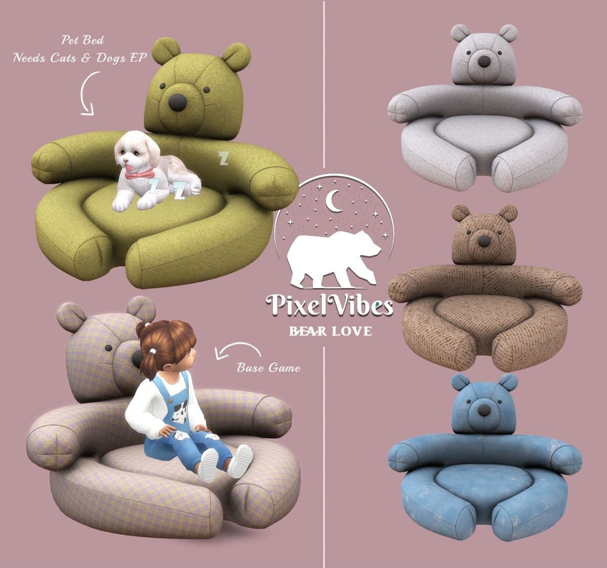 Скриншот мода Кресло-лежанка Bear Love